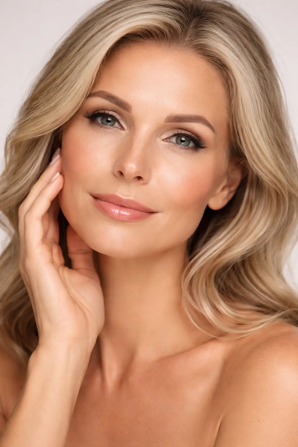 Woman with bright, refreshed eyes